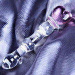 8.3" Glass Dildo Butt Plug, Crystal Penis Glass Rod Pleasure Rod, Anal Bead Dildo G-Spot Stimulation Female Masturbator, Heart-Shaped Crystal Massager Anal Sex Toy,Suitable For Male And Female Couples