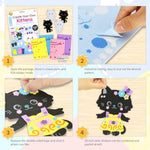 4 Pcs Cat Foam Art Craft Kits for Kids Ages 4+, Preschool Party Favor Activity