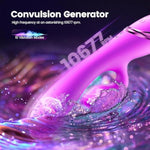 Inflatable Adult Sex Toys With Dual Powerful Vibrating Heads 10 Vibration Modes Couple Sex Toys Anal Vibrator Prostate Massager Gspot Stimulator For Adult Male Famale Men Women (Purple)