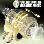 Male Masturbator Adult Sex Toys For Men - Automatic Rotating Vibrating Blowjob Sex Machine Penis Vibrator Stroker, Mens Masturbation Cup For Glans Training Stimulation Pocket Pussy Male Sex Toy