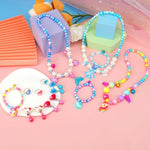 Jewelry Toys For Girls, Classic Unicorn Mermaid Frozen Themed Necklaces Bracelets Rings Earrings Set For Princess Dress Up Pretend Play, Toddler Costume Jewelry, Little Girls Christmas Birthday Gifts