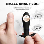Small Electric Anal Vibrating Butt Plug with 10 Modes for Intimate Pleasure