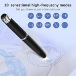Portable Powerful Pen Vibrator,G Spot Clitoral Stimulator Pen Vibrating Massager With 10 Frequency Vibrations,Sexy Toys For Adults Couples (Black)