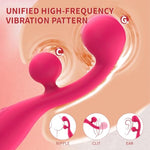 G Spot Vibrator Clitoral Stimulator Sex Toys 2-In-1 Dildo Vibrator With 3 Intensities And 7 Modes For Nipple Clitoral Vaginal Anal Stimulation Adult Sex Toy For Women And Couples