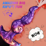 Large Tentacle Butt Plug Monster Anal Plug Sex Toys For Men, Huge Knot Fantasy Anal Dildo With Safe T-Base, Soft Silicone Wearable Buttplug Male Prostate Anal Trainer Dilator Adult Toy For Women Men