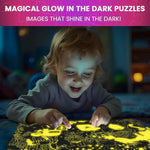 4X60 Piece Puzzles For Kids Ages 4-6 – Glow-In-The-Dark Puzzles For Kids 4-8 I Unicorns, Mermaids, Fairy Tale I Fun Educational Toddler Puzzle For Boys And Girls – Educational Game Toys Gift