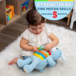 Barkley Dog - Plush Animal Learning Toy - Develop Fine Motor Skills - Counting And Color Recognition Stuffed Animal - Perfect Travel Toddlers Essentials