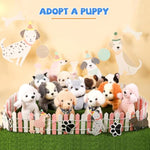 10Pcs 4.5In Small Stuffed Dog Puppies Animals Bulk Adopt Dog Party Favors Cute Paw Animal Little Pup Soft Plush Toys Doll For Pa Birthday Goodie Bag Fillers