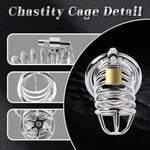 Male Chastity Cage Sex Toys For Men, Large Chastity Device With 3 Sizes Rings And Elastic Auxiliary Belt For Men Penis Exercise, Cock Cage Bondage Gear Accessories Adult Toy For Couple