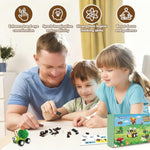 Insect Building Blocks Toy For Kids- 24 Pack Unique Bug Blocks Set (697Pcs),Educational Party Favors Classroom Prizes, Birthday Christmas Easter Valentines Gift For Boys Girls Ages 6,8,10,12+
