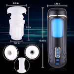 Male Masturbator App Controlled Sex Machine, Automatic 2-In-1 Sex Toy With 10 Thrusting, Vibration Sucking Modes Pocket Stroker, 3D Realistic Sleeve For Men Masturbation