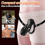Large Male Chastity Cage with Adjustable Rings and Hidden Lock for Men's Bondage and Sex Toys