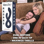 Twisted Temptations Bendable Vibrator, Dual Motor G Spot And Clitoral Stimulator, 10 Speeds And Patterns, Flexible Rabbit Vibe For Solo And Couples Play, Waterproof, Rechargeable, Silicone