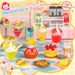 Making Miniature Food Toys Set, Mini Desserts Drinks Maker Craft Kit, Diy Simulated Strawberry Cake Pretend Play Food Set For Kids Teens Adults Ages 8 9 10+, Christmas Birthday Party Gift