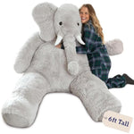 Giant Elephant Stuffed Animal - 6 Foot Big Stuffed Elephant Plush From Giant Cuddle Collection - Collectible Plushies For Kids & Adults | Crafted In The Usa