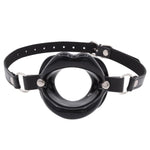Lips Shaped Opening Mouth Gag Bdsm Toys Mouth Gags For Adult Play Bondage Leather Strap Lips Ring Open Gag For Couples Toys Mouth Gag Sex Games