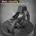 Chastity Cage Male Chastity Device,3D Printed Lightweight Cock Cage Male Chastity Cage With 3 Sizes Rings Invisible Lock Key, Penis Cage Bondage Gear & Accessories For Abstinence And Exercise Black