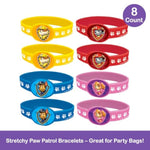 Unique Paw Patrol Stretchy Friendship Bracelets 8 Pack Fun Party Favors for Kids Birthday Playdates or Paw Patrol-Themed Events
