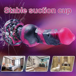 2.6" Diameter Large Dog Knot Dildo With Strong Suction Cup, 9.3 Inch Soft Silicone Realistic Monster Knotted Dildo Fantasy For Women Men, 8" Thick G-Spot Anal Prostate Alien Dragon Penis Gay Sex Toy