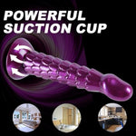 Realistic Monster Dildo Training Set, 3 Sizes Of Purple Fantasy Dragon Dildos (7.3", 8", 9"), Anal Plugs With Strong Suction Cup, Prostate And G-Spot Sex Toys, Suitable For Beginners To Advanced Users