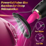 Sucking Vibrator Sex Toys for Women - Tongue Vibrators Women Sex Toy for Clitoral Nipple with 7 Licking & Scuking Clitoral & 10 Vibration Mode, Removable Cup G Spot Adult Sex for Woman Couples