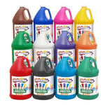 Set of 12 Washable Tempera Paints for Children, Paraben-Free