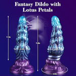 Fantasy Dildo Adult Toys - 7.9" Plant Inspired Huge Monster Dildo With Big Knots, Petal Shaped Silicone Adult Toys With Strong Suction Cup For Vaginal Stimulation, Perfect For Women Men Gay Couple