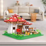 Mushroom House Building Blocks Set - Unique Design Creative Building Toy For Adults And Teens Mini Brick 1621Pcs