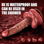 Thrusting Dildo Vibrator Sex Toys-Realistic Dildos For G Spot Anal Stimulation With 3 Insertion And 9 Vibration And Heating Modes With A Remote Control And A Mouth Adult Toys Couples Sex Toys Rose Toy