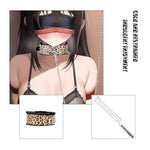 Leopard Restraints Kit 5Pcs Bondage Furry Leather Bed Restraints For Beginners Bdsm Sexual Toys, One Size