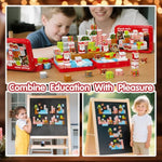 48Pcs Christmas Magnetic Blocks Toys For Kids, Holiday Magnet Toys With Metal Box, Science Learning Toys,Magnetic Cubes Building Blocks Travel Toys For New Year