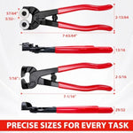Glass Tile Nippers 2-Piece Dual-Use for Mosaic and Ceramic Trimming