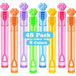 Paw Print Bubbles Party Favors, 48Pcs Mini Bubble Wands For Kids Small Bubbles Bulk Valentines Day Easter Goodie Bag Stuffer Class Prize Birthday Gift Summer Outdoor Toy Dog Party Favors Supplies