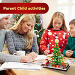 Christmas Tree Building Block: Festive Figures Building Set With Santa Claus, 586 Pcs For 6+ Ages Kids, Boys, Girls, Adult