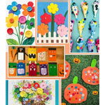 Pipe Cleaners Craft Kit with Pom Poms, Felt Sheets, and Pony Beads for Arts and Crafts DIY Projects