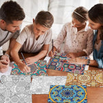 24 Pack Mandala Coloring Posters, 11 x 8.6 Inch Art Activity for Kids & Adults