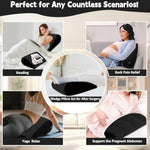 Portable Inflatable Wedge Pillow For Traveling - Wedge Pillow For Sleeping,30S Blow Up Small Inflatable Wedge Body Positioner,Lightweight Bed/Leg/Hip/Ankle Elevation Pillows,Under Knee Pillow,Black