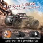 20208 1/20 Scale Brushless Fast Rc Cars For Adults, Max 45Kmh High Speed Moster Rc Buggy,Hobby Rc Trucks 4X4 Offroad,All Terrain Rtr Remote Control Car With 2 Bettery