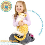 Tobias The Orange Tabby Cat - 12 Inch Stuffed Animal Plush