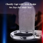 Chastity Cage With Perforated Ventilation And Adjustable Rings Male Chastity Devices Sm Bondage Sex Toy Stainless Steel Cock Cage With Concealed Locking Design For Men, Couples (S)