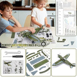 Stem Projects For Kids Ages 8-12 12-16, 258 Pieces Erector Sets Airplane Model Kit, Model Aircraft Metal Building Toys Birthday For 10-14 Year Old And Up Boys Girls Adults