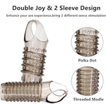 New Penis Rings For Men Erection, 2Pcs Reusable Cock Rings Penis Enlarge Sleeves Girth, Long Lasting Stronger Strechy Adult Sex Toys For Men Or Couple Enhance Sexual Pleasure