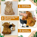 5 Pcs Highland Cows Stuffed Animal 13.78 Inch Mommy Highland Cow Plush With 4 Little Babies Soft Plush Gifts Set For Birthday Party Favors(Sitting Style)