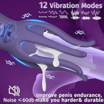 Male Sex Toys Penis Vibrator with 12 Modes, Adult Masturbator with 6 Tentacle Points and Screen Display