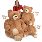 Giant Stuffed Animals - Life Size Teddy Bear, 6 Foot, 6 Ft, 72"
