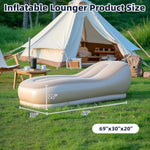 Inflatable Couch Air Sofa Blow Up Lounger With Built-In Pump,Portable Self-Inflating Lounge Chair For Home Camping Traveling Outdoor