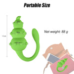 Green Portable Anal Plug Adult Sex Toys, Vibrator For Women Clitoral Anal Sex Pleasure,Soft Silicone Sex Love Egg 10 Powerful Stimulating Wand For Couple Men Women Pleasure
