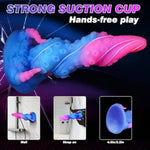 Fantasy Monster Dragon Dildo, 9.6" Huge Tentacle Horse Knot Dildo With Strong Suction Cup, Large Anal Knotted Dildos For G-Spot Anal Play, Silicone Adult Sex Toys For Women Men, Anal Toys For Men Gay