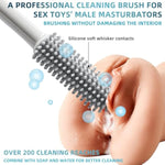 Masturbation Cleaning Brush?Large Sex Toy Cleaner With 2 Pieces Of Diatomaceous Earth Drying Sticks, Clean Dry Deodorize Kit,Sex Doll Care Kits?Toy Cleaning Kit For Adult Pocket Pussy Vagina Anal