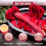 G Spot Vibrator Clitoral Vibe Dildo With 10 Vibration Modes Waterproof Soft Silicone Powerful Vibrating Massagers For Vagina, Clit, Anal Stimulation For Women, Men, Couple Adult Sex Toys & Foreplay